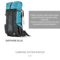 Lightweight, Water-Resistant 40+16L Pack - Z A F L U X X - E M P I R E