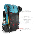Lightweight, Water-Resistant 40+16L Pack - Z A F L U X X - E M P I R E