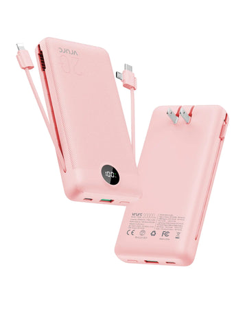 VRURC 20000mAh QuickCharge Power Bank with Built-in AC Plug