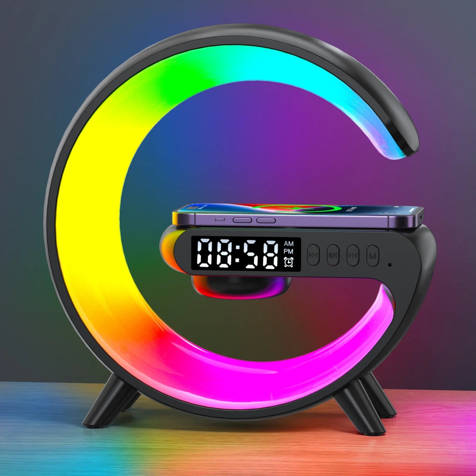 Wireless Charger Pad Bluetooth Speaker RGB Light - Z A F L U X X - E M P I R E
