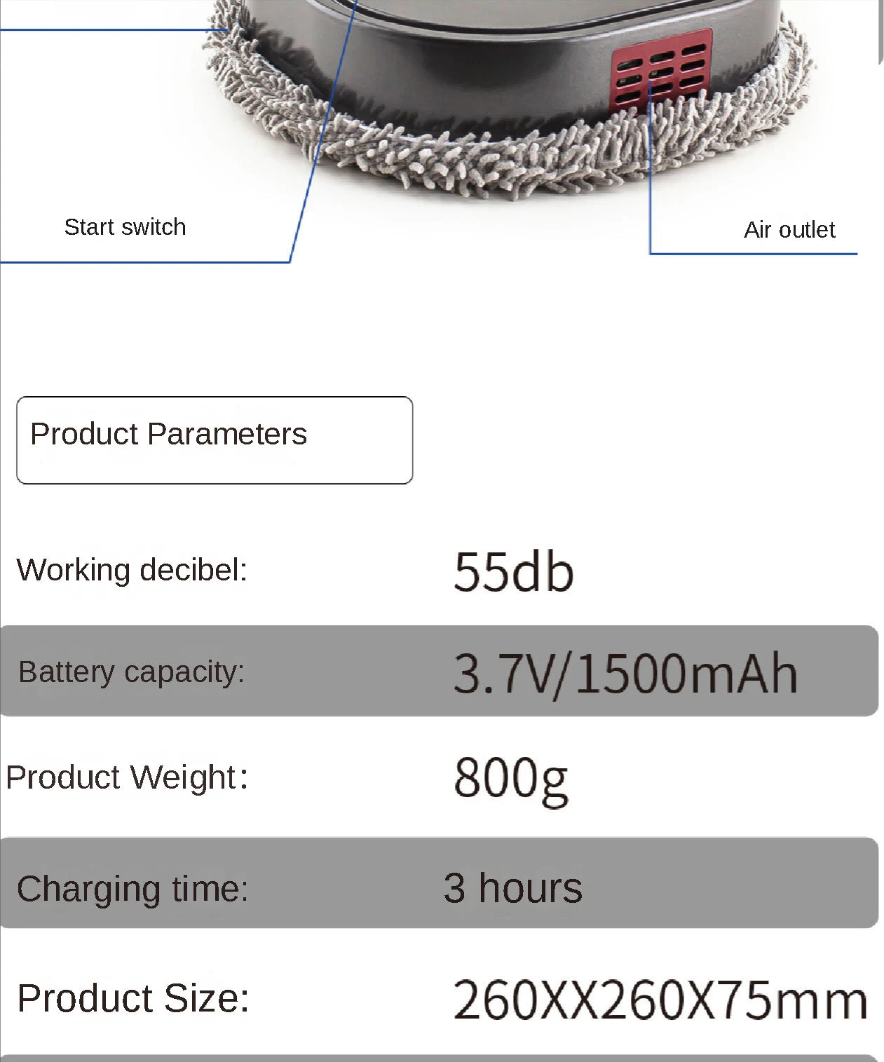 Dry Robot Vacuum and Mopping Cleaner - Z A F L U X X - E M P I R E