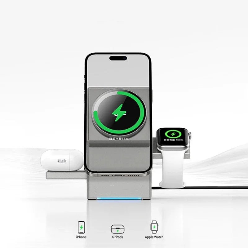 3-in-1 MagSafe Wireless Charger Dock - Z A F L U X X - E M P I R E