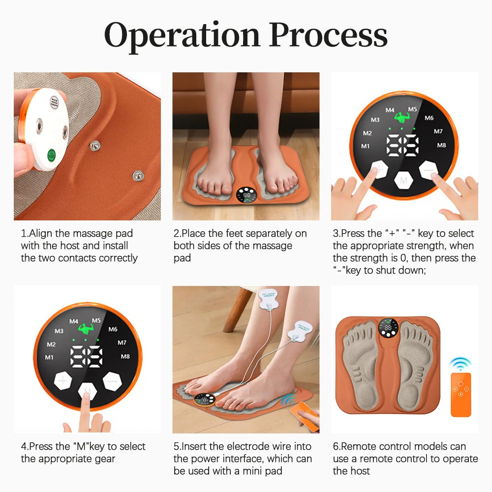 3D Smart Foot Massage Pad – 8 Modes 29 Levels - Z A F L U X X - E M P I R E