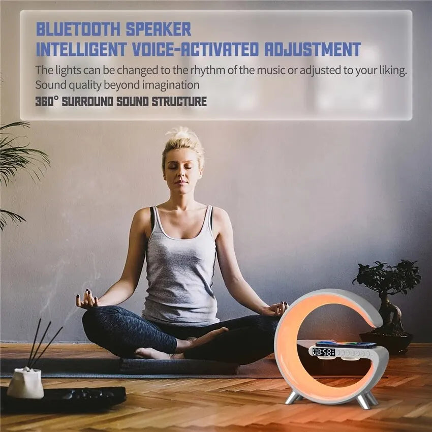 Wireless Charger with Bluetooth Speaker & LED Lamp - Z A F L U X X - E M P I R E