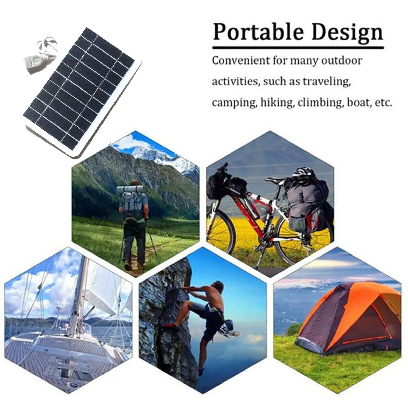 Portable USB Solar Charger for Phones - Z A F L U X X - E M P I R E