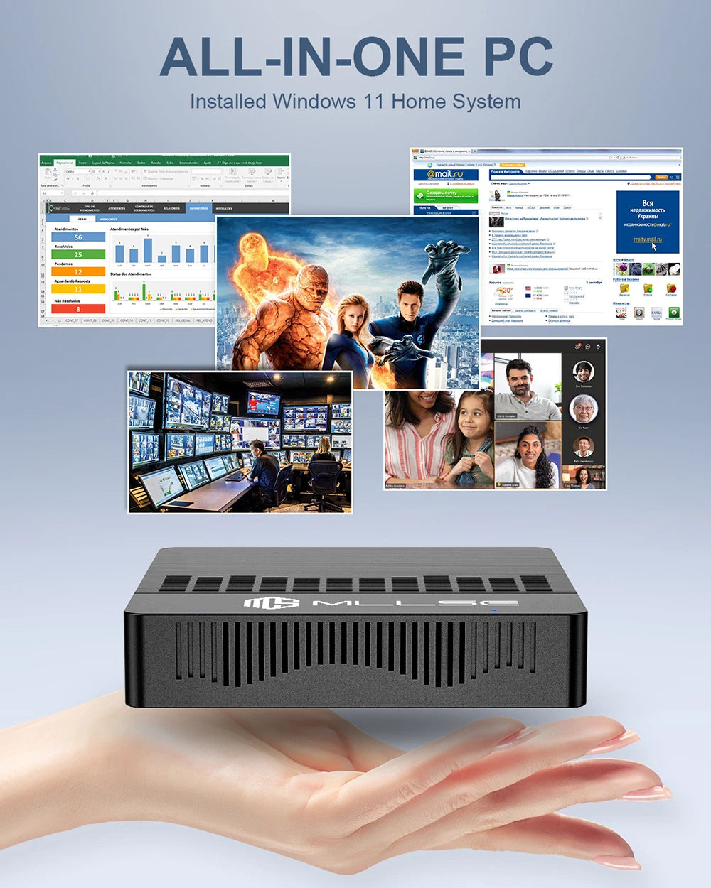 Mini PC Intel N4000 with 6GB RAM - Z A F L U X X - E M P I R E