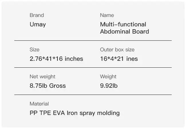 Umay Ab Exercise Board - Z A F L U X X - E M P I R E