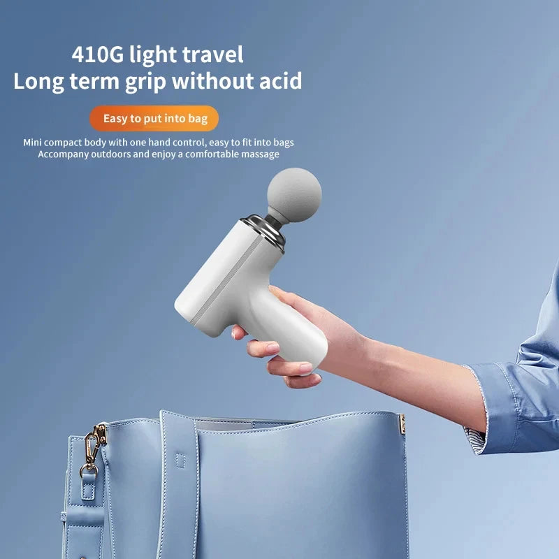 Portable AI Percussion Massage Gun with LED Light - Z A F L U X X - E M P I R E