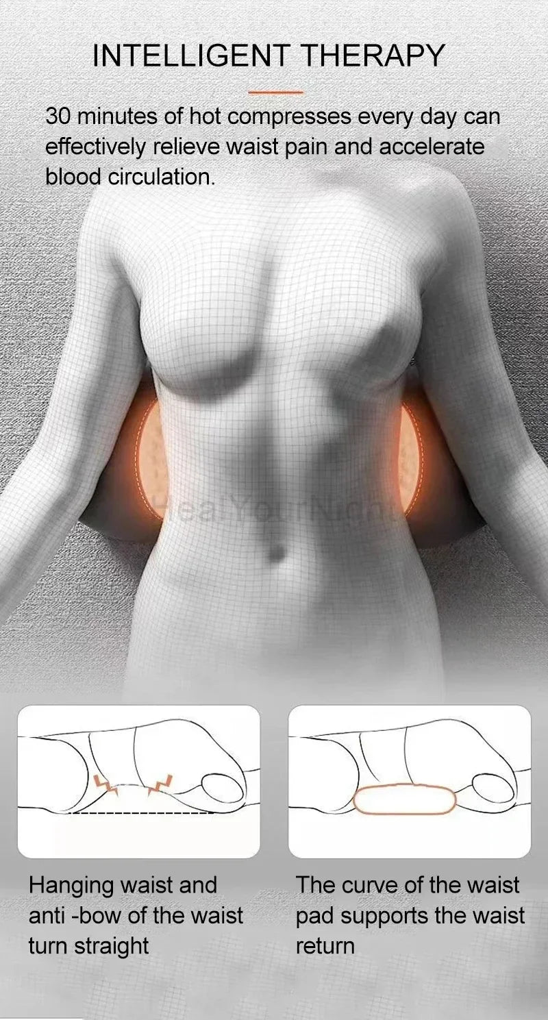Soothe Waist Pillow with Heating & Vibration Massage - Z A F L U X X - E M P I R E