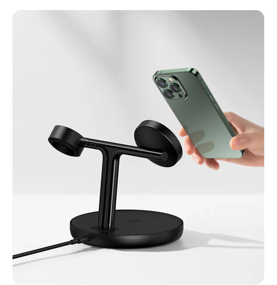 Baseus 3 in 1 20W Magnetic Wireless Charger Stand - Z A F L U X X - E M P I R E