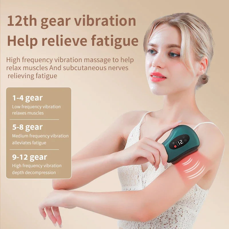 Electric Guasha Massager Hot Compress Vibration - Z A F L U X X - E M P I R E