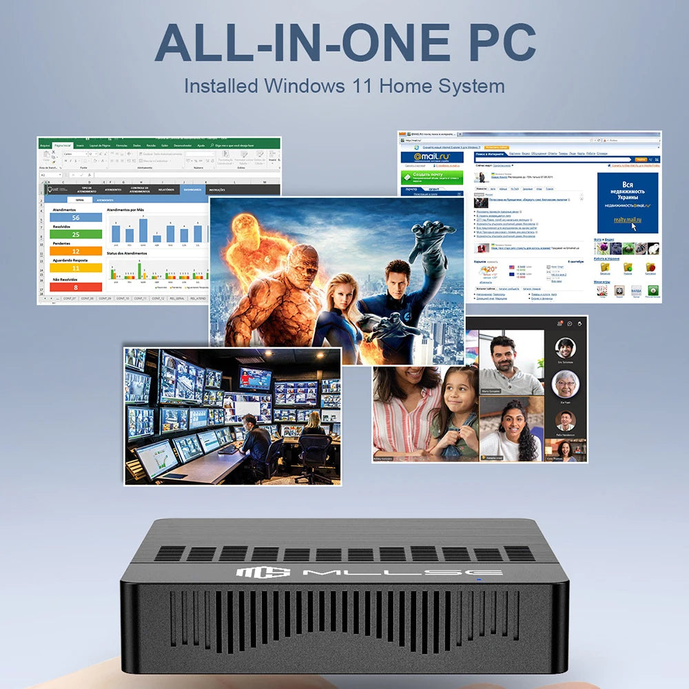 Mini PC Intel N4000 with 6GB RAM - Z A F L U X X - E M P I R E
