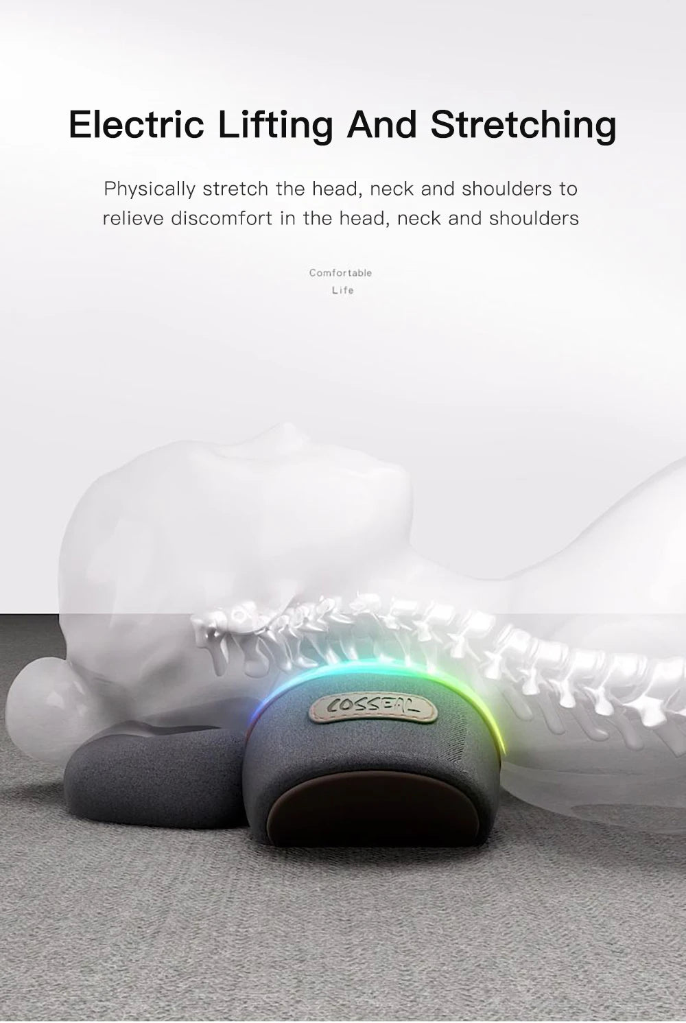 Electric Neck Massager with Heat and Traction - Z A F L U X X - E M P I R E