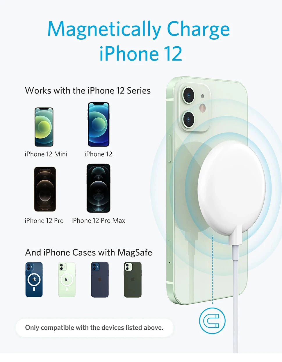 Magnetische Draadloze Snellader Voor iPhone - Z A F L U X X - E M P I R E