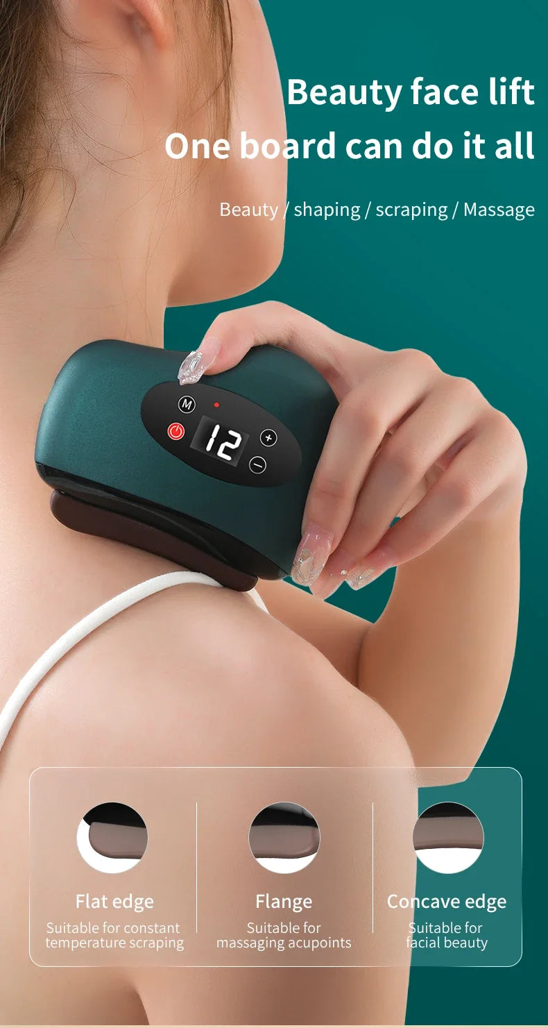 Electric Guasha Massager Hot Compress Vibration - Z A F L U X X - E M P I R E