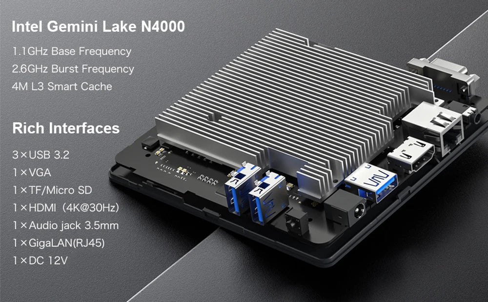 Mini PC Intel N4000 with 6GB RAM - Z A F L U X X - E M P I R E