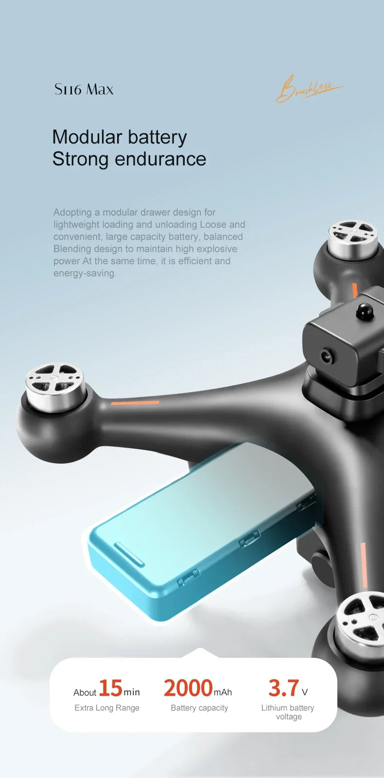 S116 MAX Professional Drone - Z A F L U X X - E M P I R E