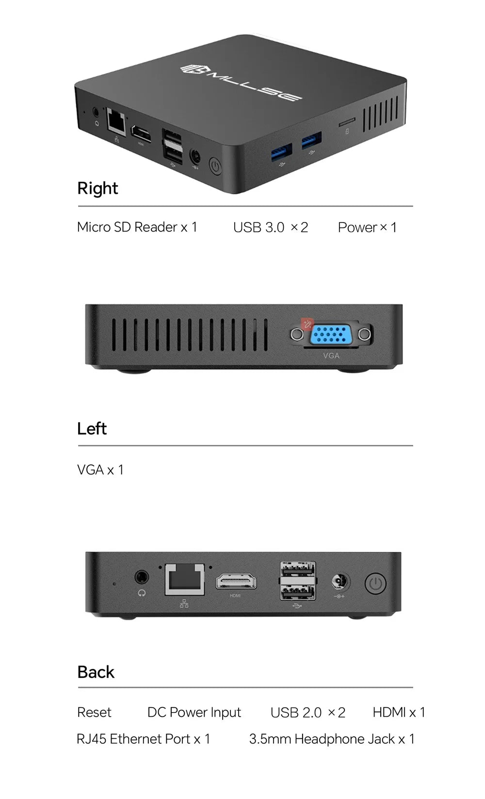Mini PC Intel N4000 with 6GB RAM - Z A F L U X X - E M P I R E
