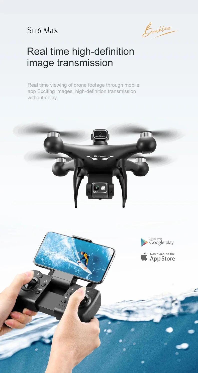 S116 MAX Professional Drone - Z A F L U X X - E M P I R E