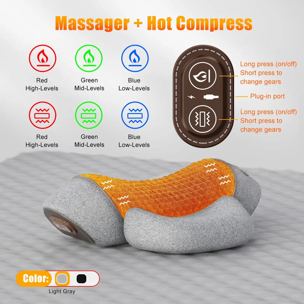 Electric Neck Massager with Heat and Traction - Z A F L U X X - E M P I R E