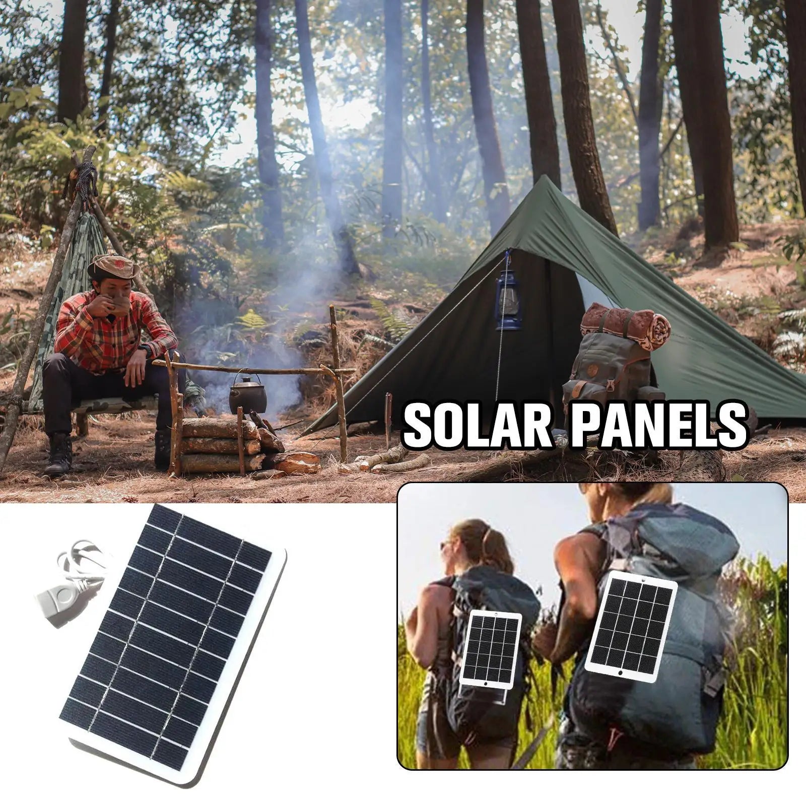 Portable USB Solar Charger for Phones - Z A F L U X X - E M P I R E