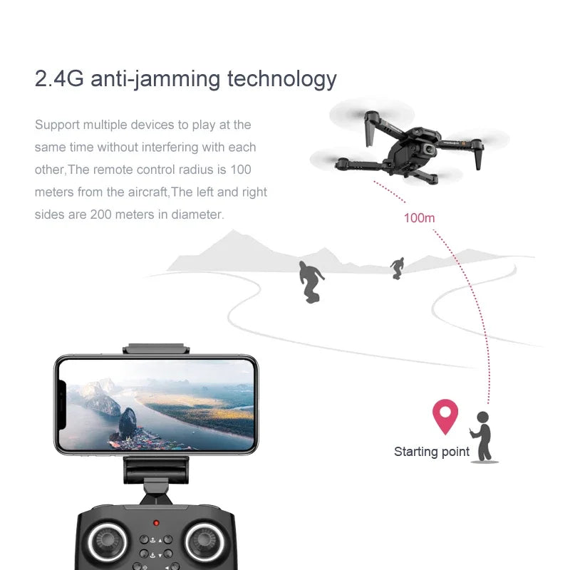 4K HD Camera, WiFi FPV, Foldable Quadcopter - Z A F L U X X - E M P I R E