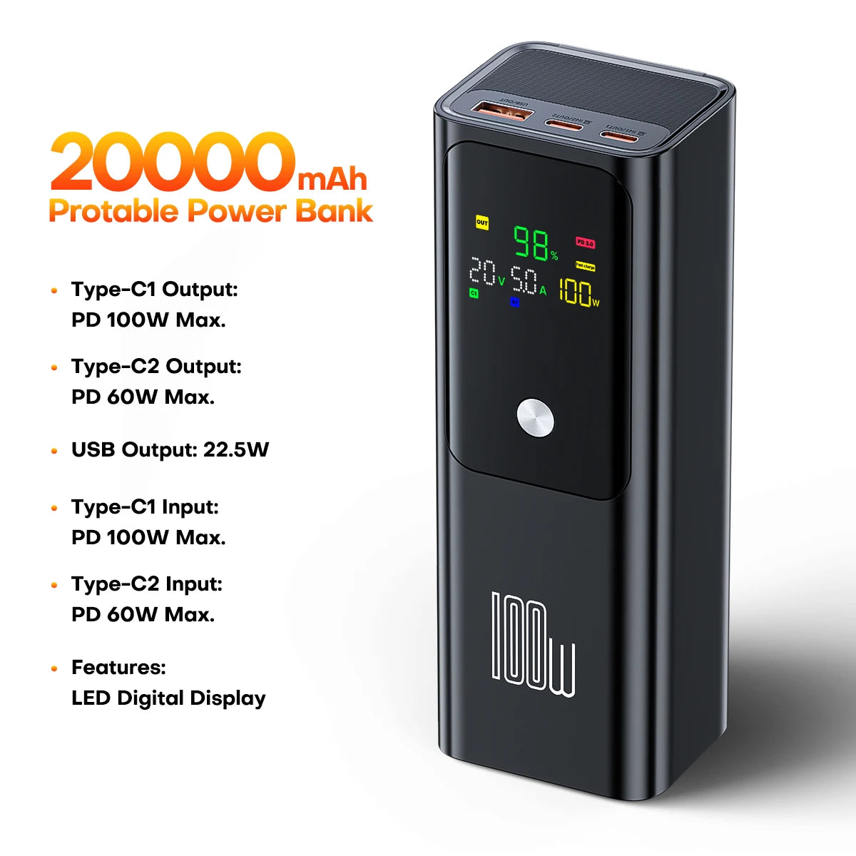 Power Bank 20000mAh - Z A F L U X X - E M P I R E