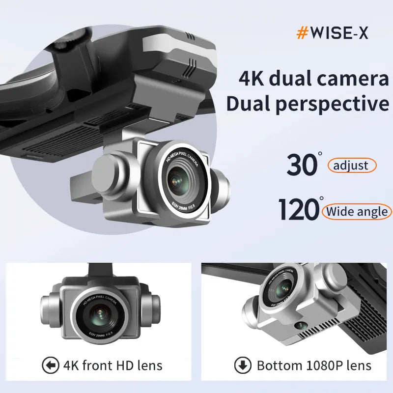 4K HD Dual Camera, 6K WIFI FPV Quadcopter - Z A F L U X X - E M P I R E