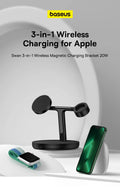 Baseus 3 in 1 20W Magnetic Wireless Charger Stand - Z A F L U X X - E M P I R E