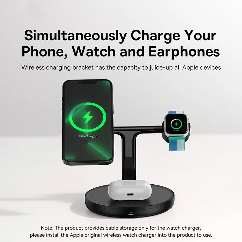 Baseus 3 in 1 20W Magnetic Wireless Charger Stand - Z A F L U X X - E M P I R E