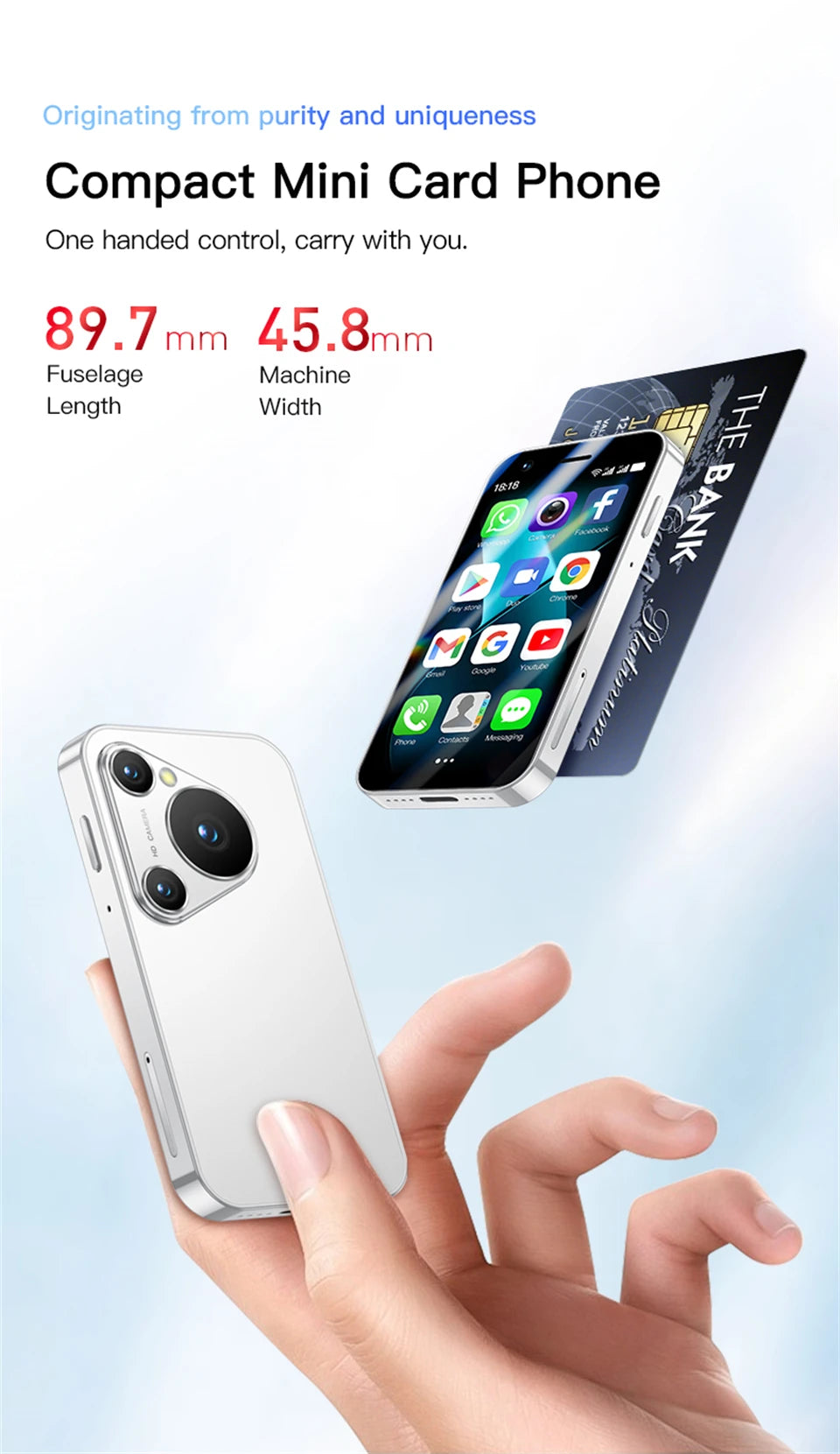 P70 Pro Max Mini Smartphone 3.0 with Face ID - Z A F L U X X - E M P I R E