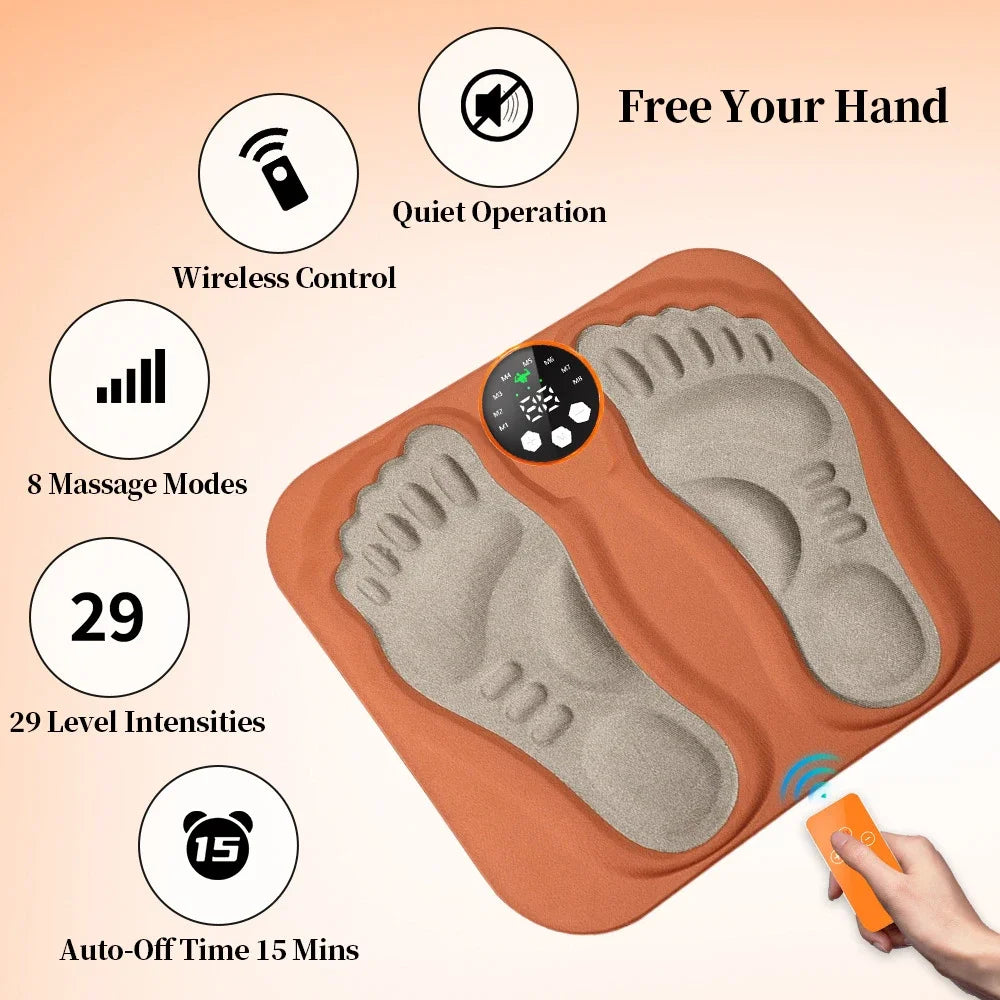 3D Smart Foot Massage Pad – 8 Modes 29 Levels - Z A F L U X X - E M P I R E