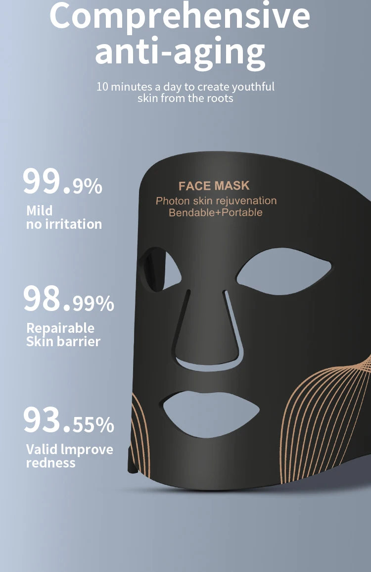 7-Color LED Face & Neck Mask - Z A F L U X X - E M P I R E