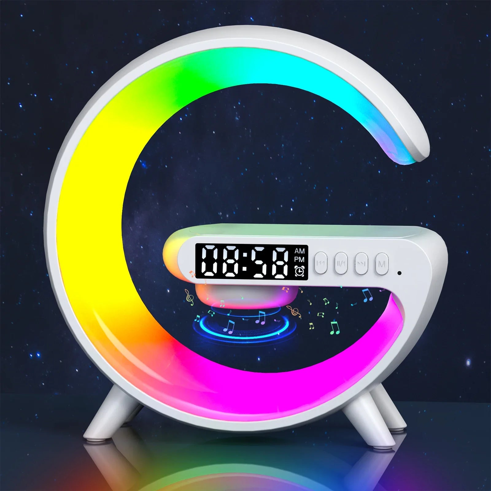 Wireless Charger Pad Bluetooth Speaker RGB Light - Z A F L U X X - E M P I R E