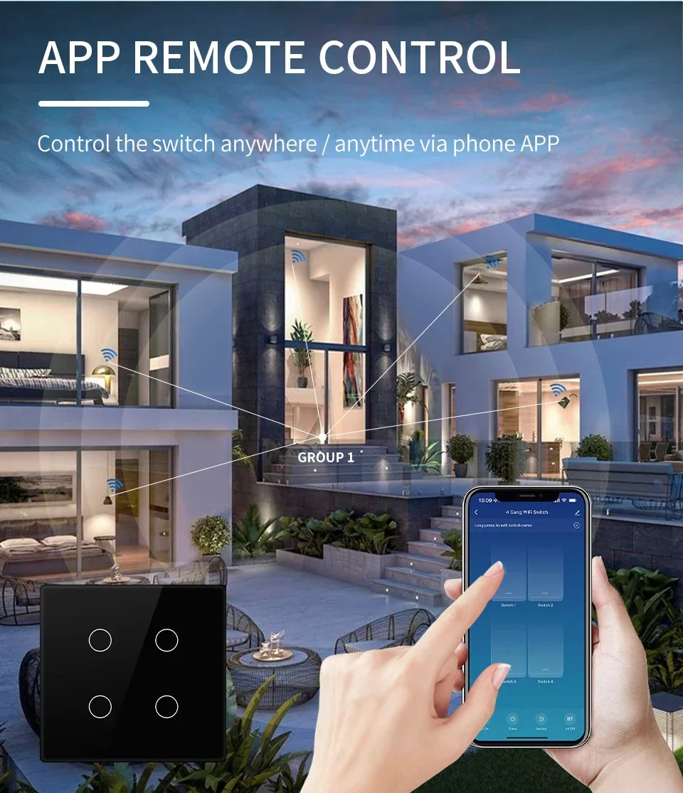 Smart Touch Light Switch - Z A F L U X X - E M P I R E