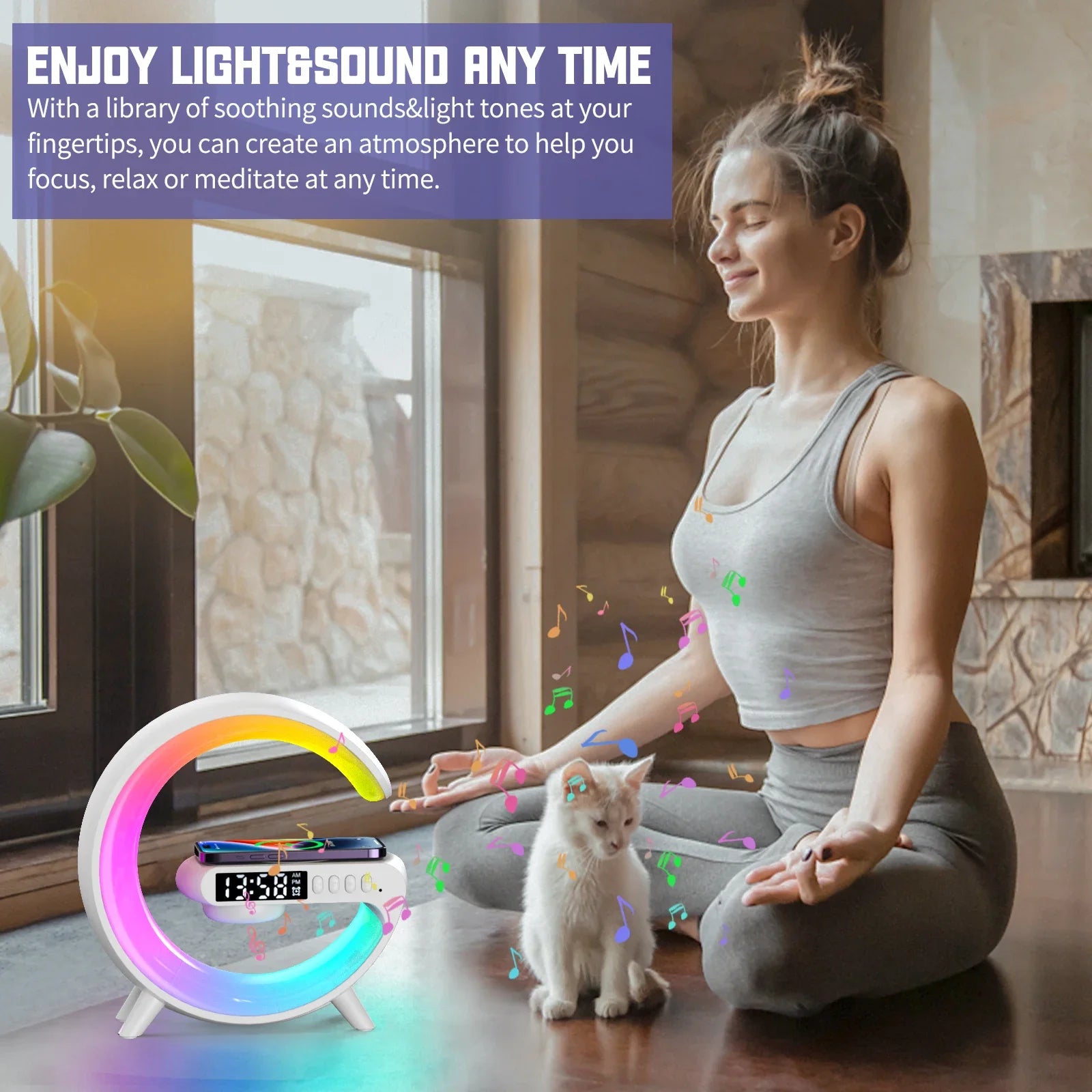 Wireless Charger Pad Bluetooth Speaker RGB Light - Z A F L U X X - E M P I R E