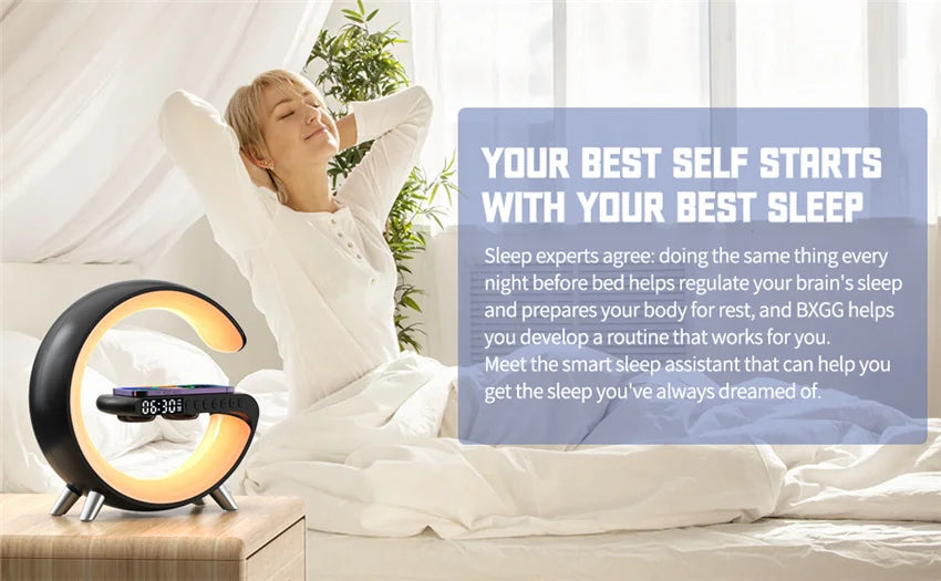 Wireless Charger with Bluetooth Speaker & LED Lamp - Z A F L U X X - E M P I R E