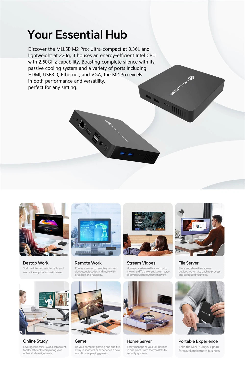Mini PC Intel N4000 with 6GB RAM - Z A F L U X X - E M P I R E