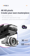 4K HD Dual Camera, 6K WIFI FPV Quadcopter - Z A F L U X X - E M P I R E