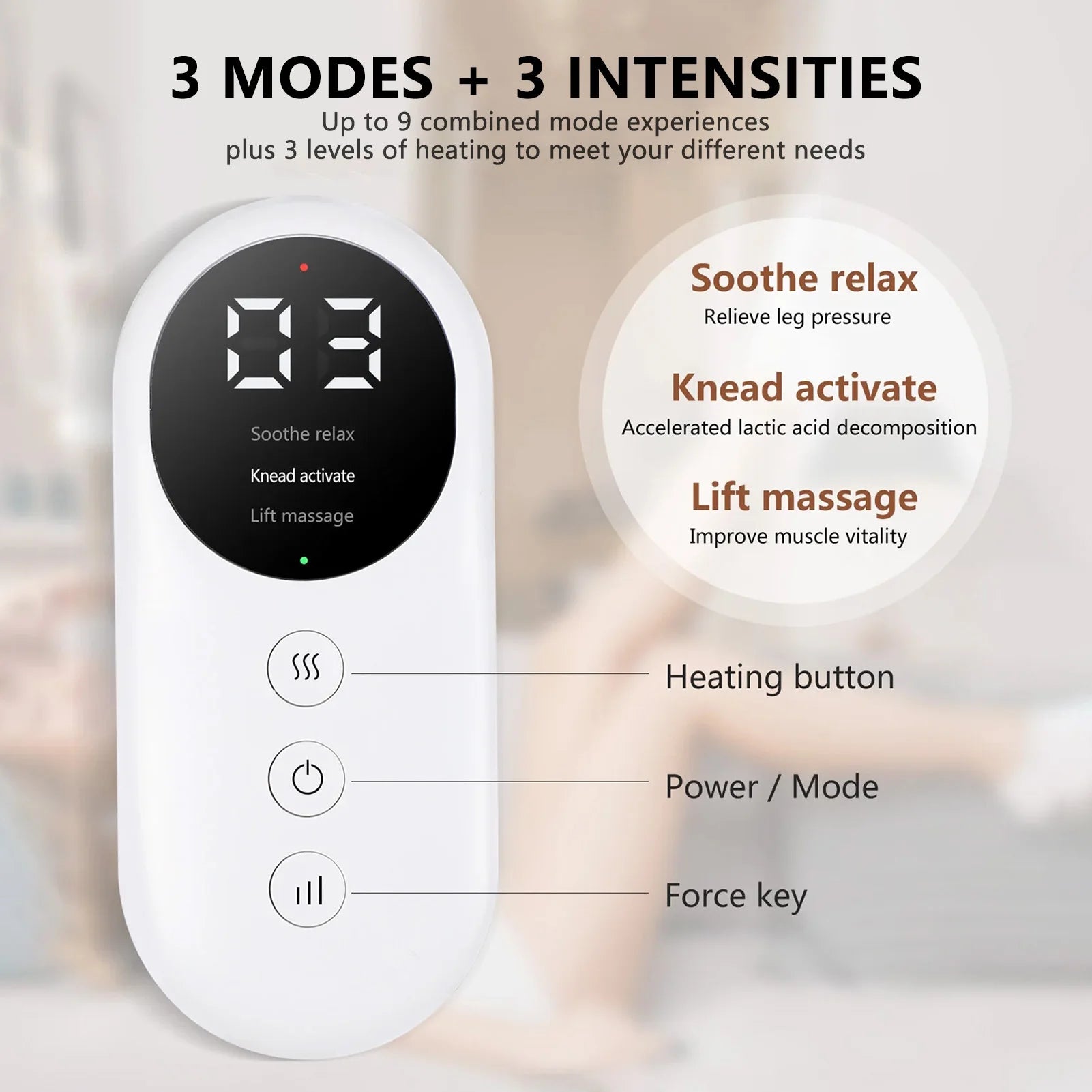 Wireless Heated Air Compression Leg Massager - Z A F L U X X - E M P I R E
