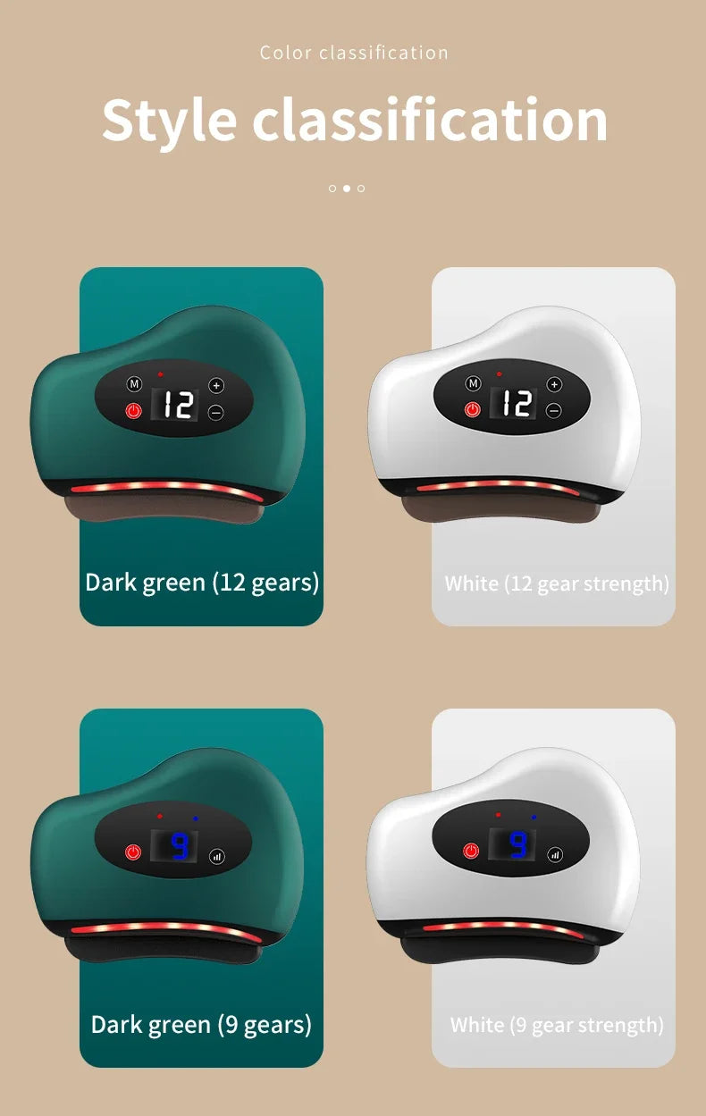 Electric Guasha Massager Hot Compress Vibration - Z A F L U X X - E M P I R E