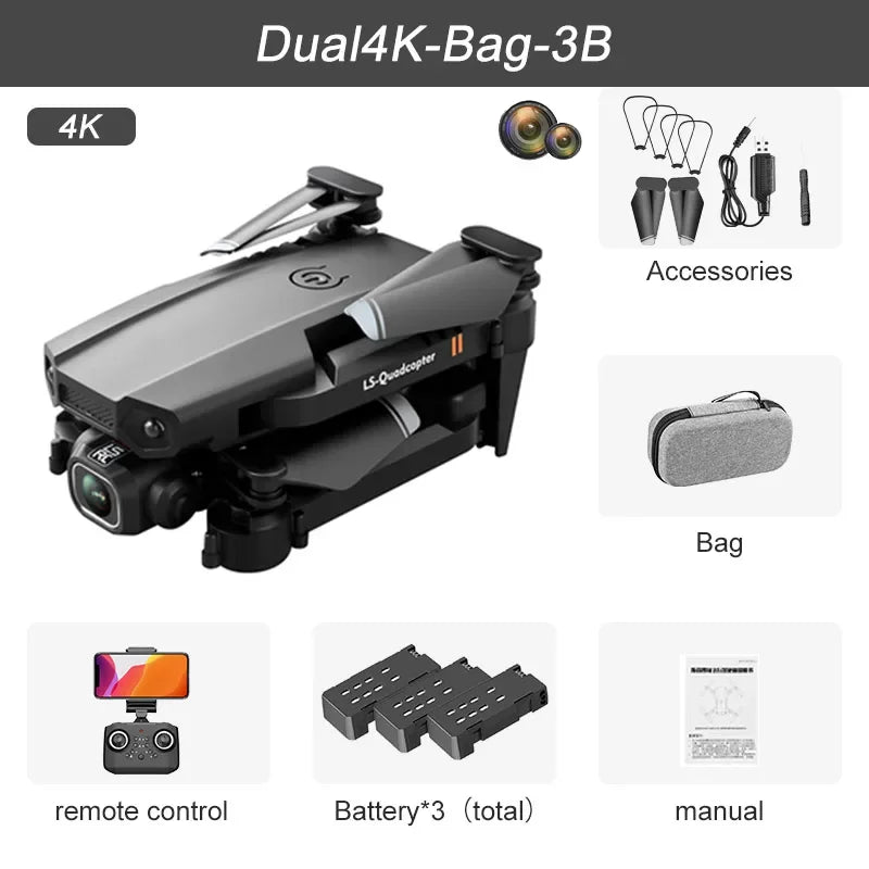 4K HD Camera, WiFi FPV, Foldable Quadcopter - Z A F L U X X - E M P I R E