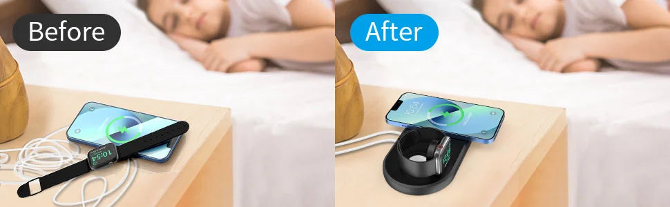3-in-1 MagSafe Stand for iPhone & Watch - Z A F L U X X - E M P I R E