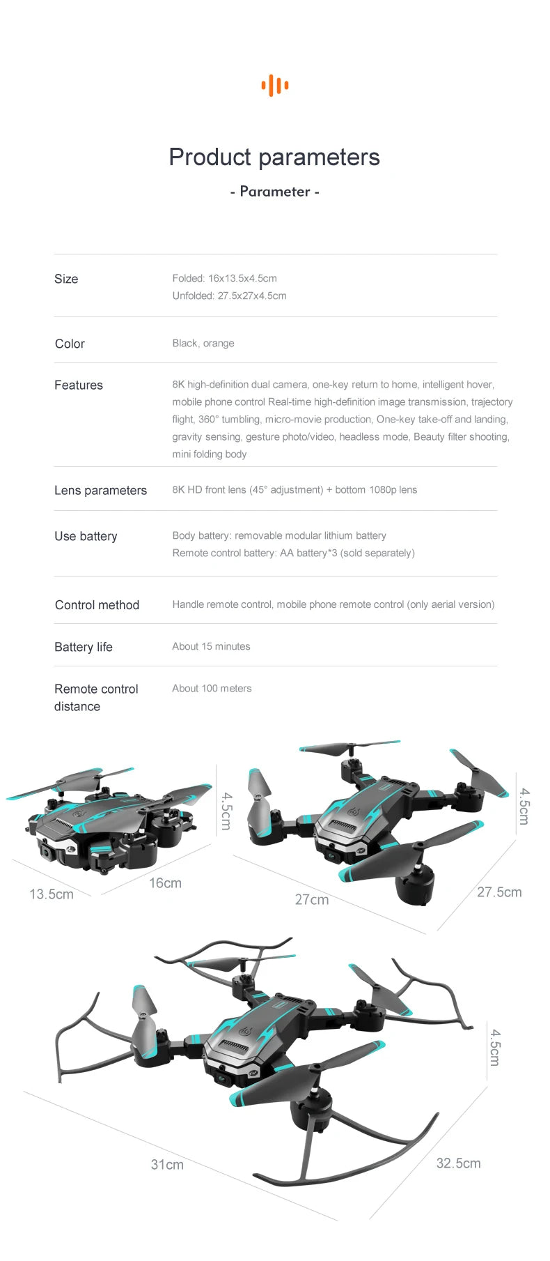G6 Foldable Drone - Z A F L U X X - E M P I R E