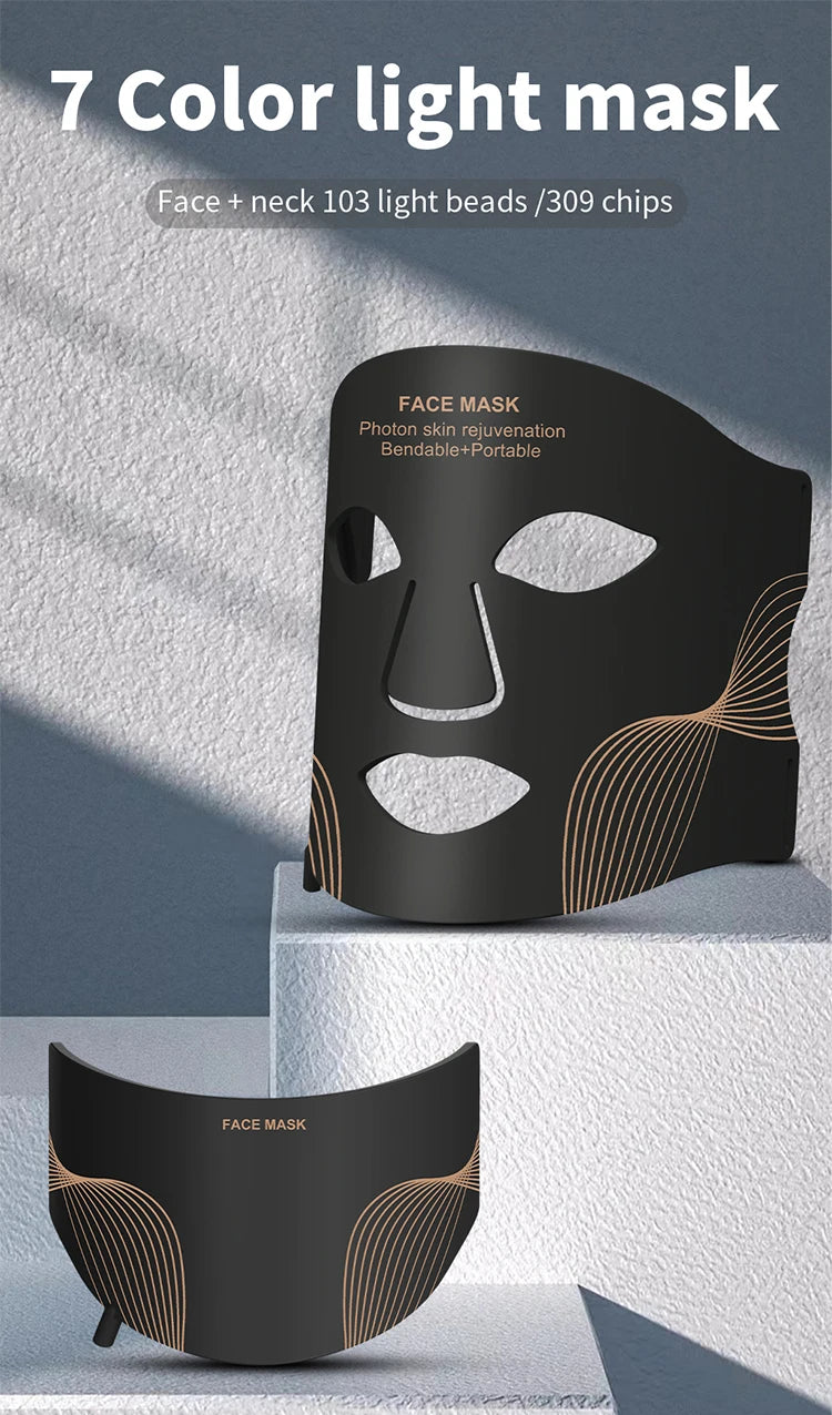 7-Color LED Face & Neck Mask - Z A F L U X X - E M P I R E