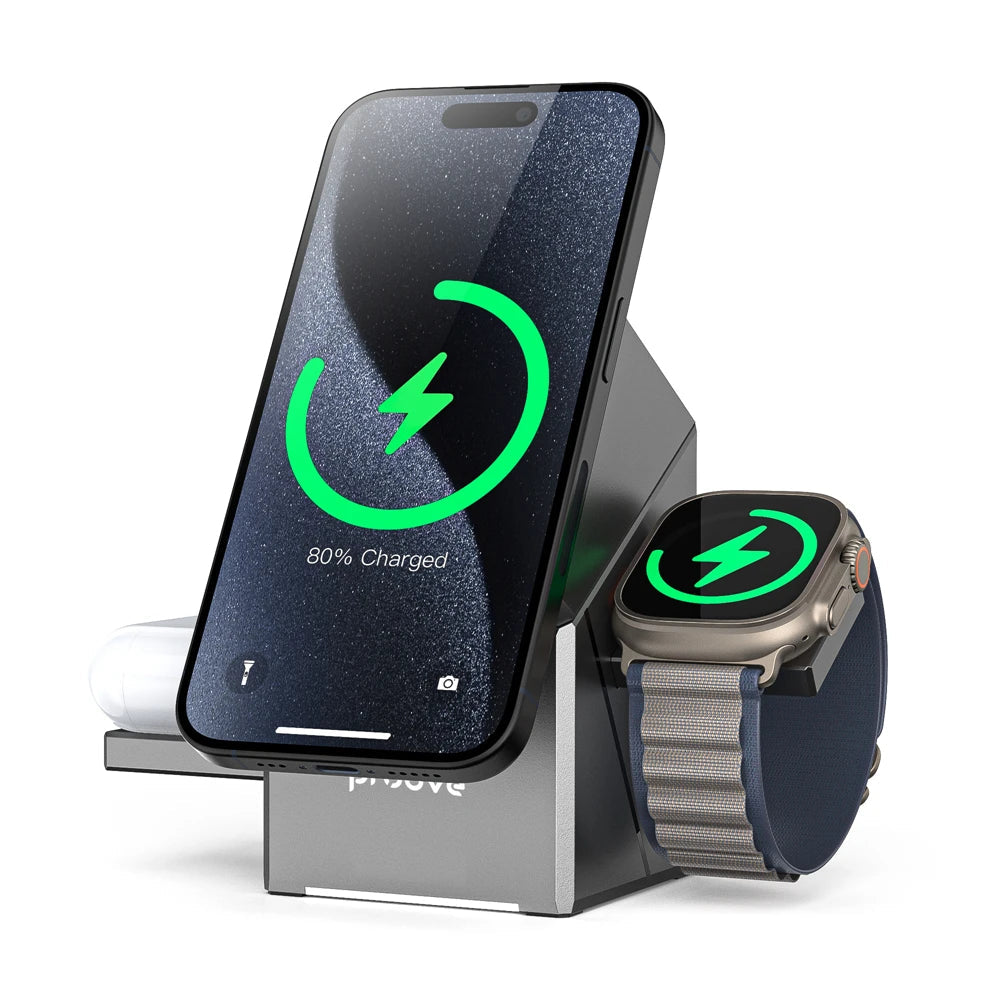 3-in-1 MagSafe Wireless Charger Dock - Z A F L U X X - E M P I R E