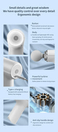 Portable AI Percussion Massage Gun with LED Light - Z A F L U X X - E M P I R E