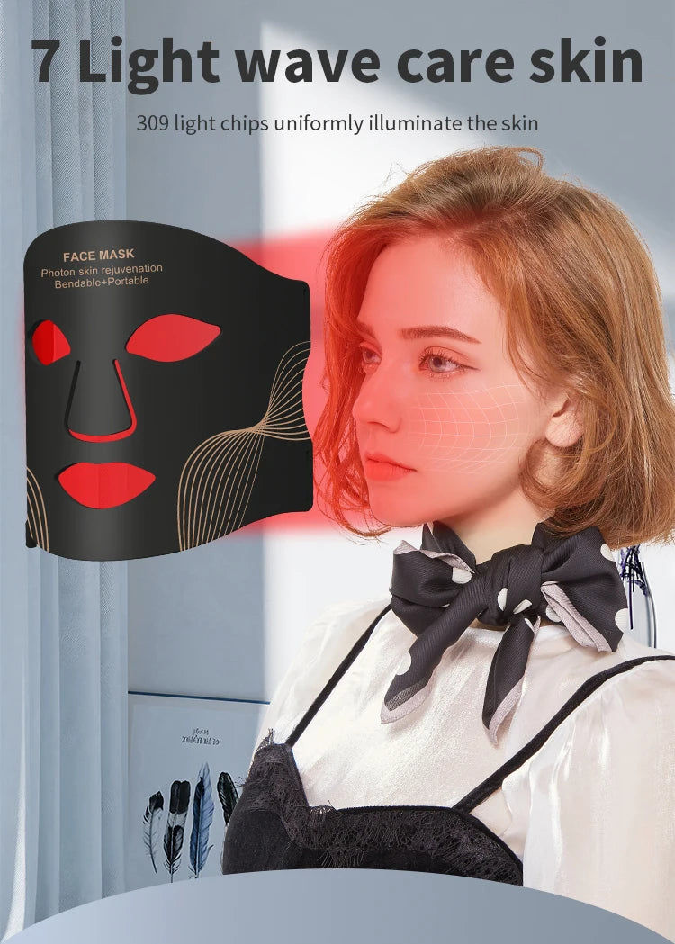 7-Color LED Face & Neck Mask - Z A F L U X X - E M P I R E