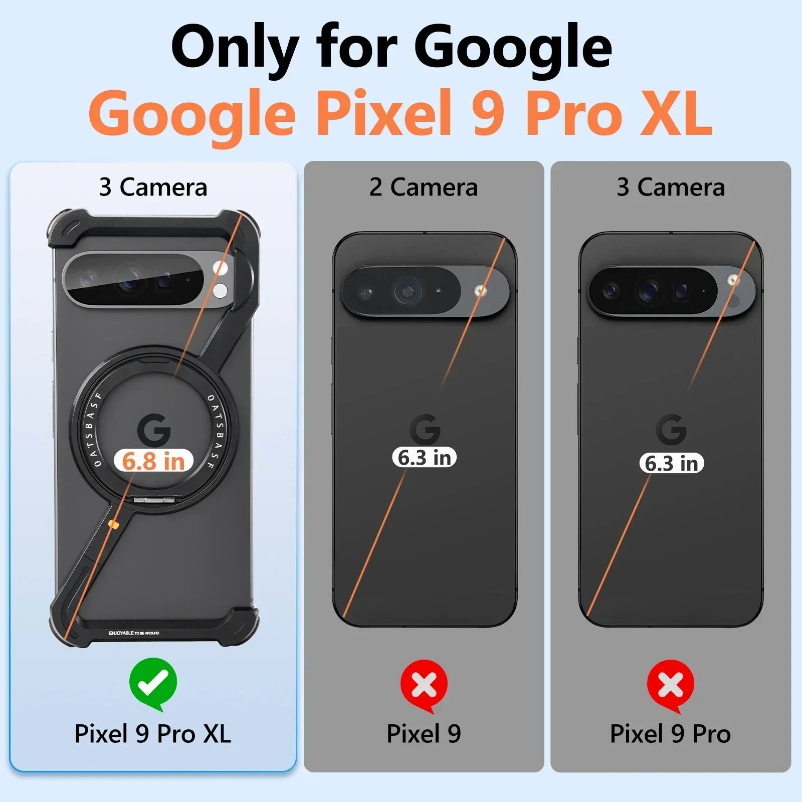 Pixel 9 Pro XL Case MagSafe Kickstand - Z A F L U X X - E M P I R E