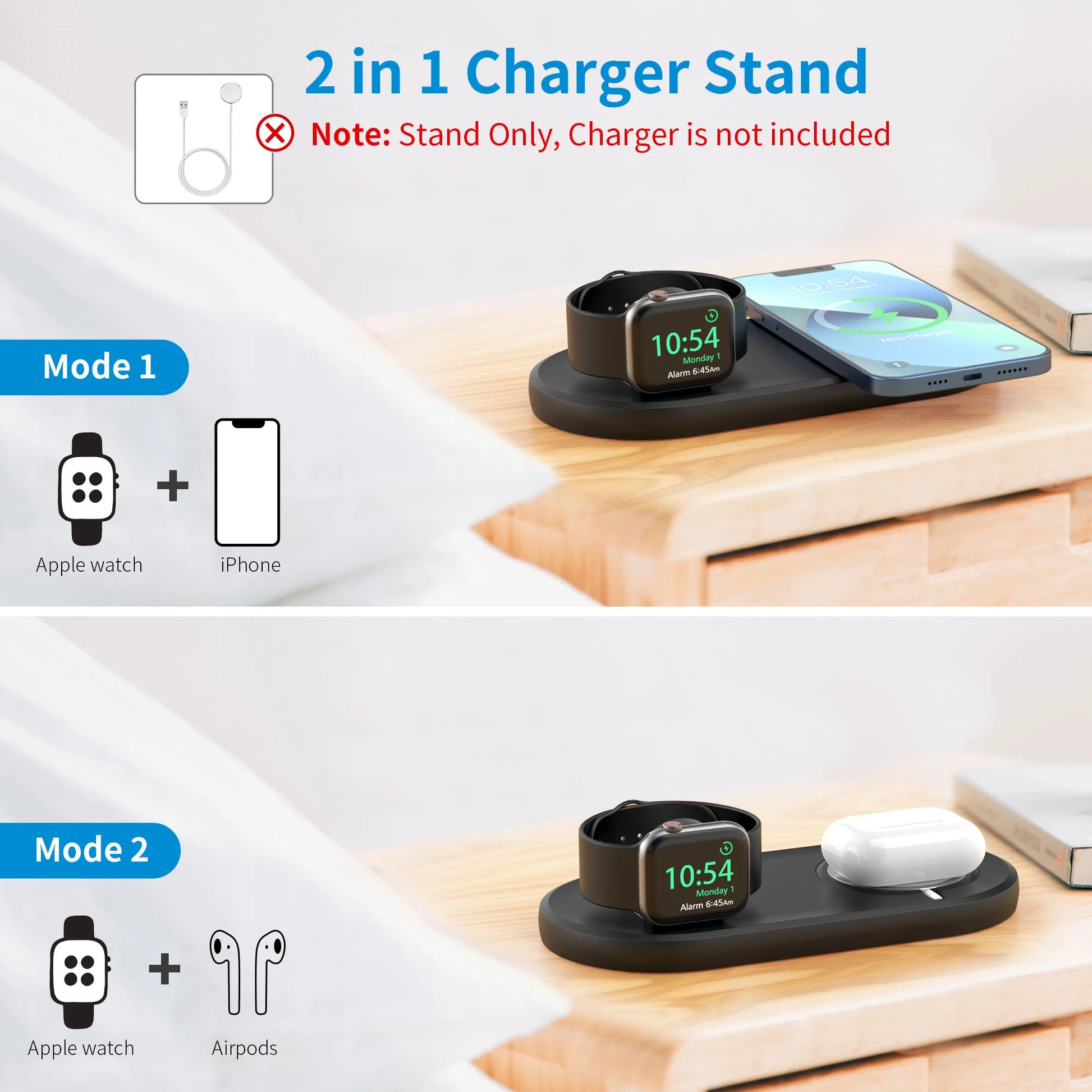 3-in-1 MagSafe Stand for iPhone & Watch - Z A F L U X X - E M P I R E